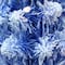 7.5ft. Pre-Lit Flocked Blue Artificial Christmas Tree, Clear Lights